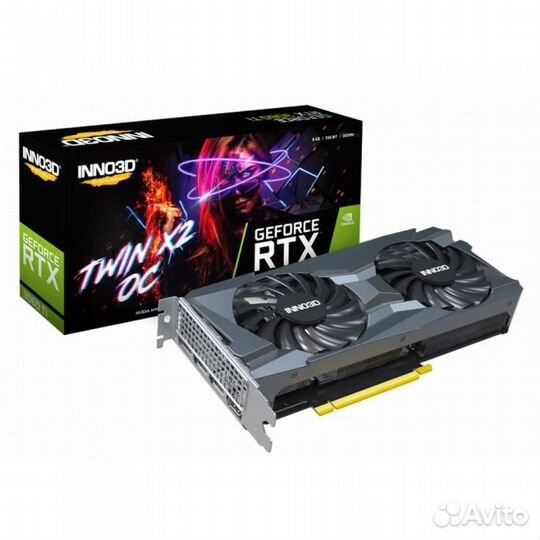 Видеокарта inno3D GeForce RTX 3060 Ti twin X2 LHR
