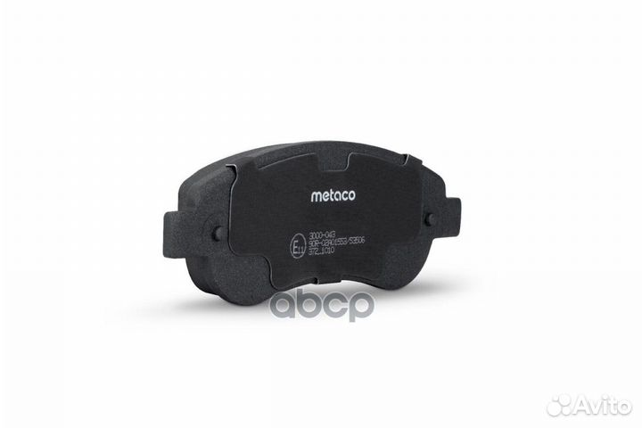 Колодки тормозные передние к-кт 3000-043 metaco