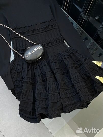 Платье alaia черное женское