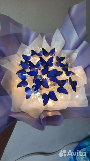 Букет из бабочек светящиеся букеты