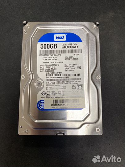 Hdd 500gb 3.5 wd