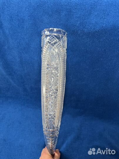 Рог изобилия хрустальный кубок винтаж СССР