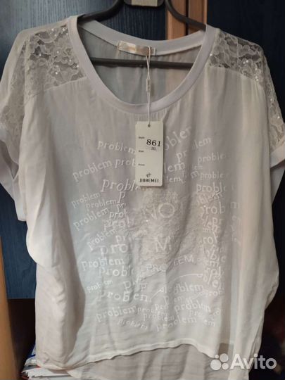 Блузка летняя, 58-60 размер
