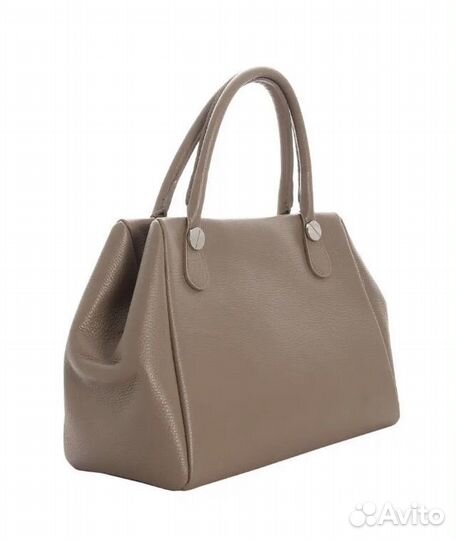 Бежевая кожаная сумка сумка