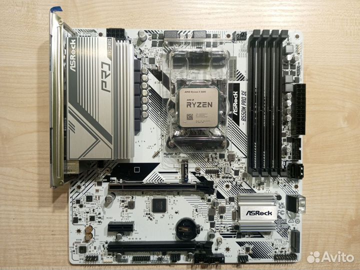 Комплект ryzen 5 5600 + asrock b550