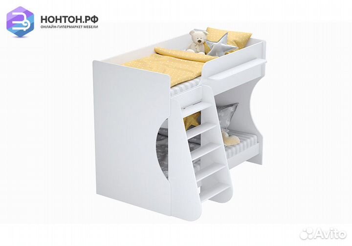 Кровать двухъярусная Polini kids Dream 1500 белый