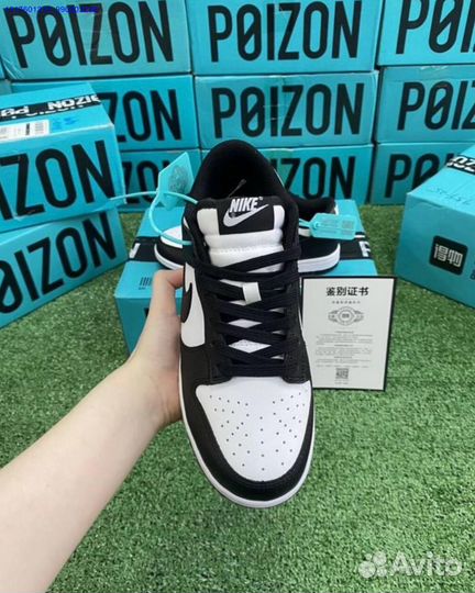 Кроссовки Nike dunk low panda оригинал Poizon