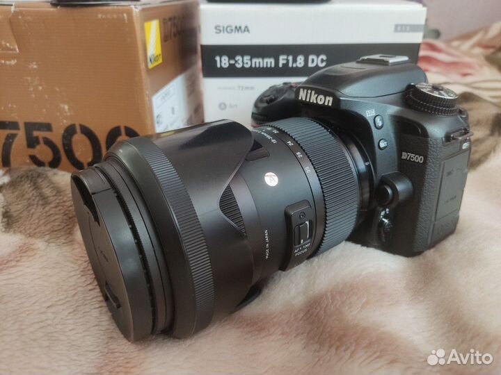 Sigma AF 18-35mm f/1.8 DC HSM Art Nikon + Станция