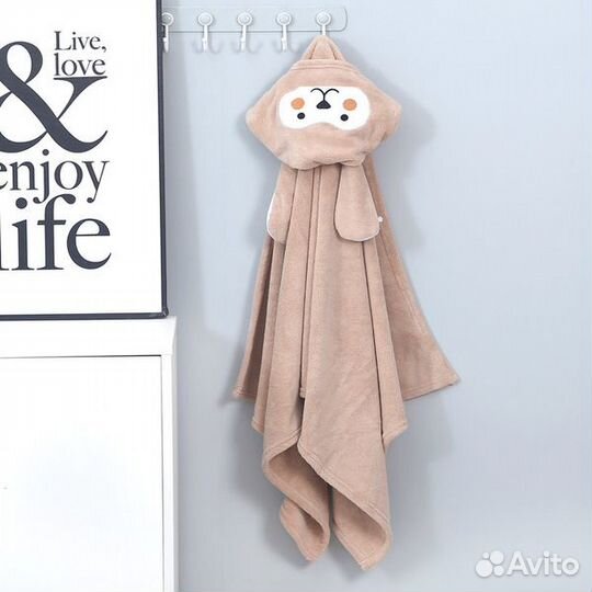 Полотенце уголок детское халат для малышей