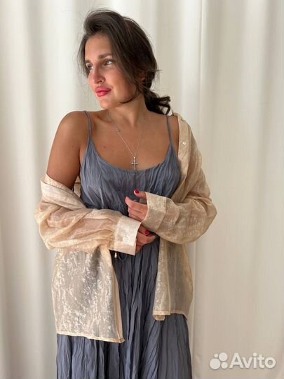 Летнее длинное женское платье