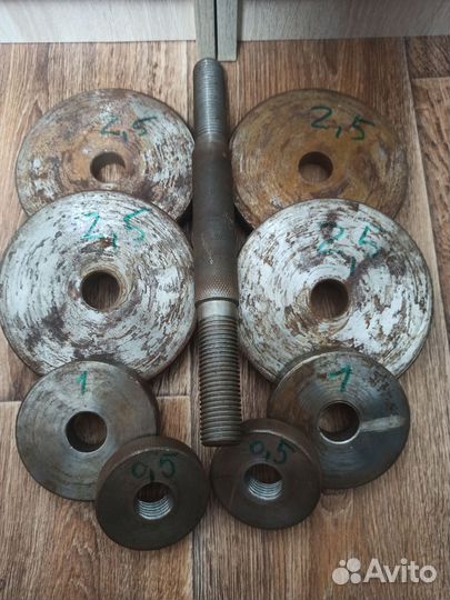 Гантели разборные