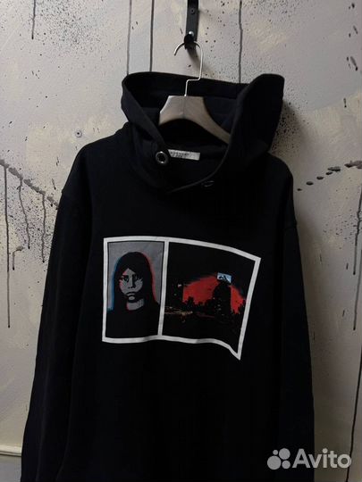 Худи Givenchy Rare Black Logo Over Оригинал