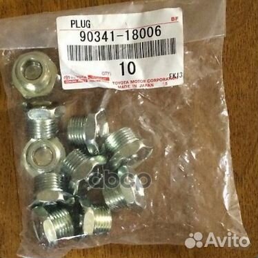 Пробка маслосливная 9034118006 toyota