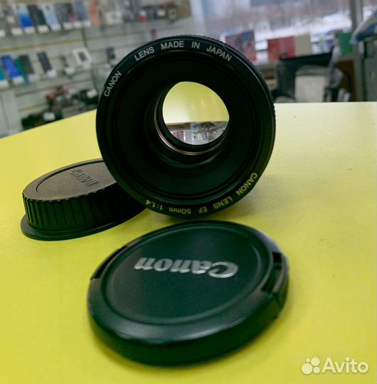 Объектив Canon EF 50mm f1:1.4 хороший (7кс)