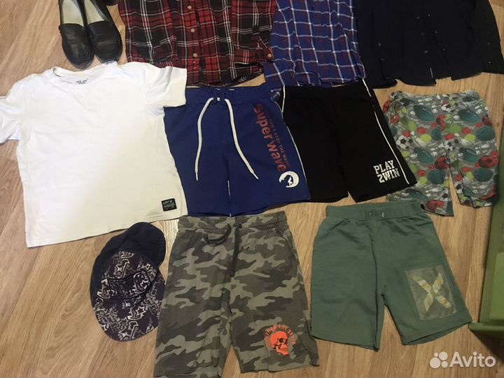 Пакет вещей и обуви на мальчика 7-8 лет