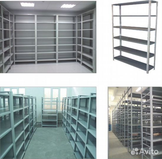 Стеллаж архивный облегченный тск2.0х1.2х40-4