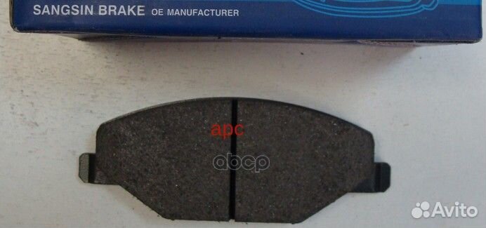 Колодки тормозные передние sangsin brake SP1595