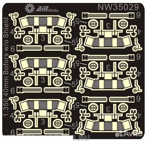 Фототравление Alliance Model Works NW35029 '1/35
