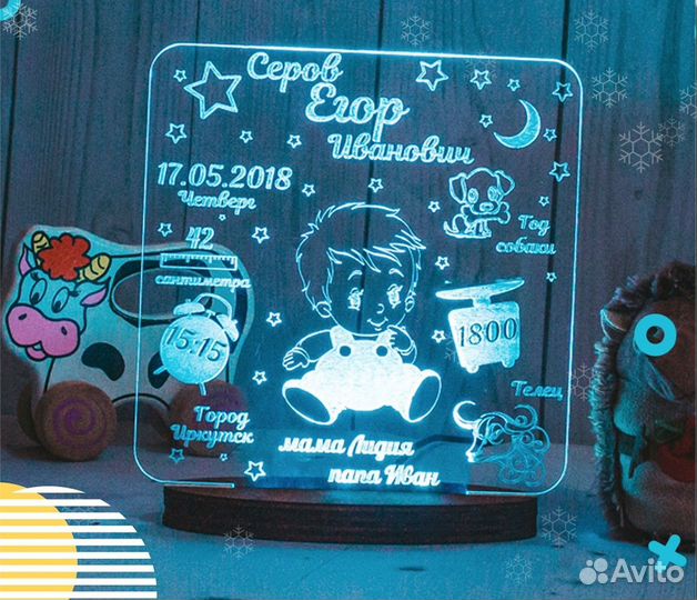 Светильник детский (ночник ребенку)