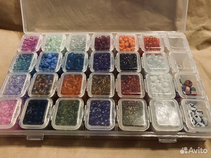 Для рукоделия Набор Бисера Коробочка Для Бисера