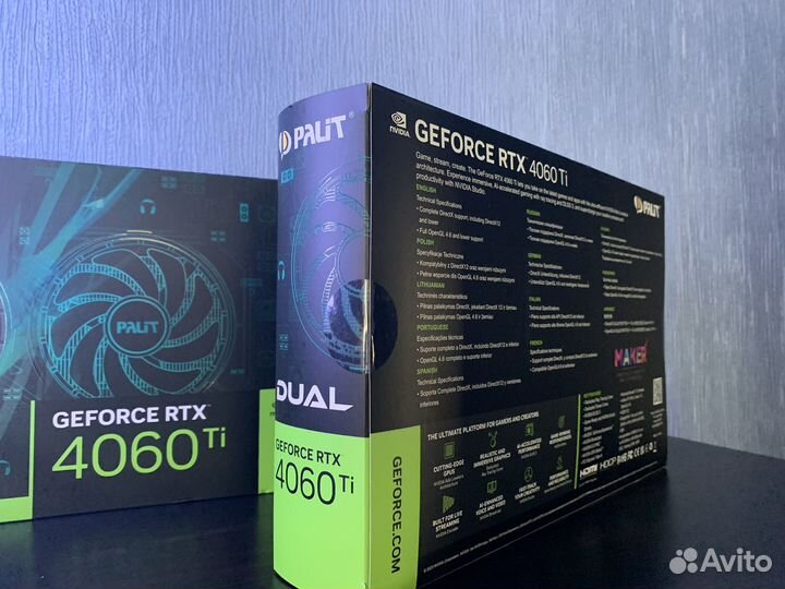 Новая Palit GeForce RTX 4060 Ti Dual OC 8GB