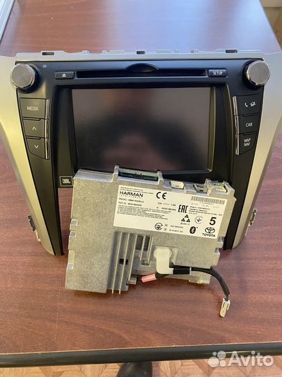 Магнитола с блоком навигации на toyota camry 55