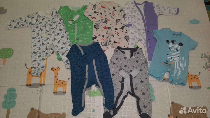 Детские вещи пакетом плюс памперсы в подарок