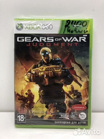 Диск Gears of war Judgment Новый для Xbox 360