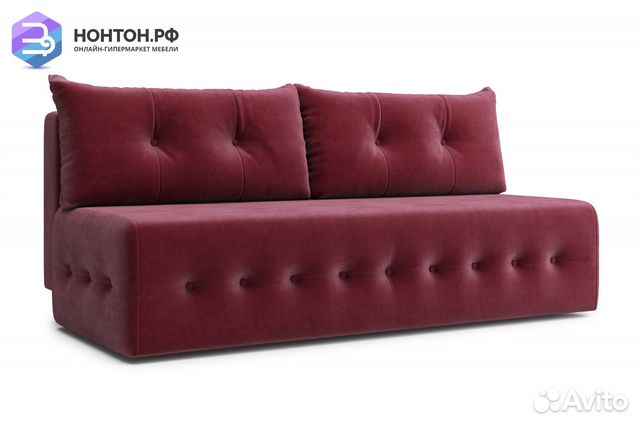 Диван еврокнижка Сити бордовый