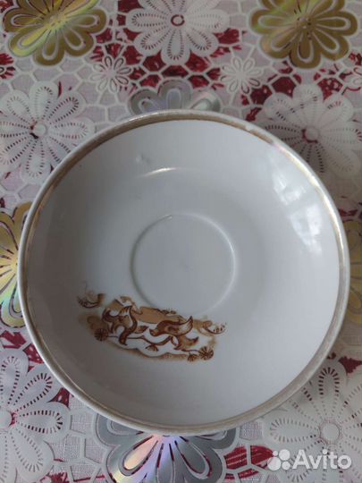 Чайная чашка и блюдце фабрика Хайта