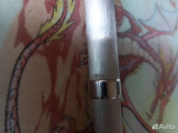 Ручка шариковая серебряная 925