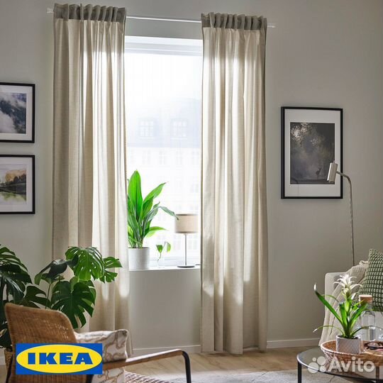 Штора тюль ханналилл IKEA оригинал 145х300 см