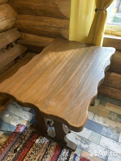 Комплект деревянной мебели для бани и сада