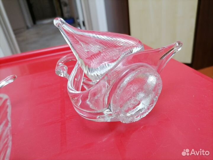 Лебедь хрустальный СССР-3 штуки