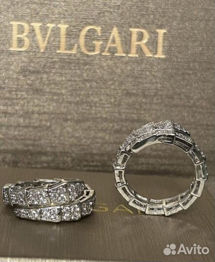 Кольцо Bulgari змея