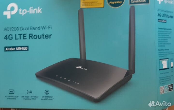 TP-Link Роутер Archer MR200 AC750 10/100base-TX/4G