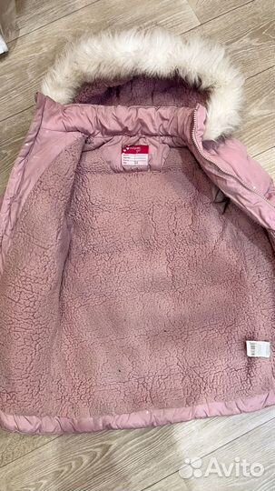 Пуховик зимний для девочки 128