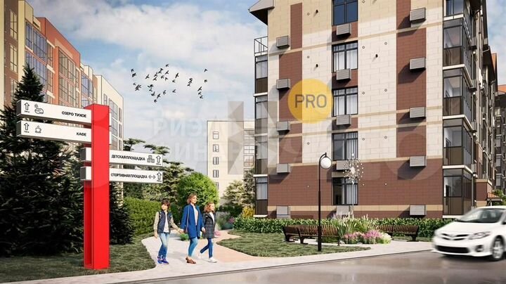 1-к. квартира, 44,6 м², 1/6 эт.