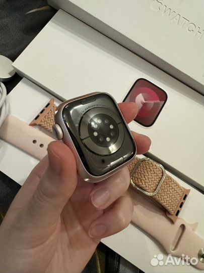 Часы apple watch 9 41 mm pink