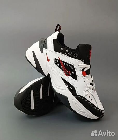 Nike M2K Tekno White Black Red