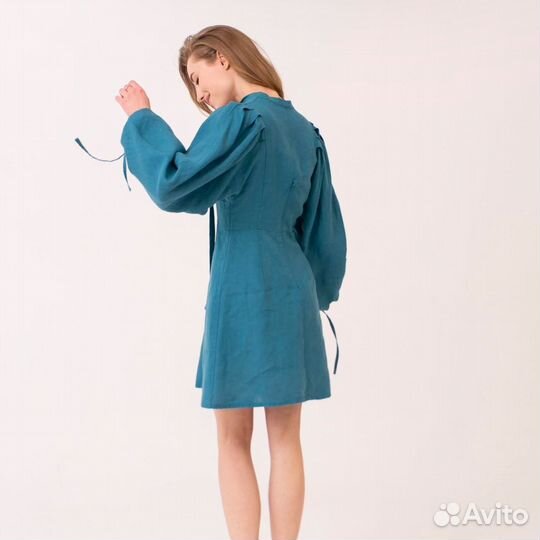 Платье льняное