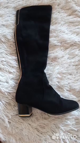 Сапожки женские 36.замшевые