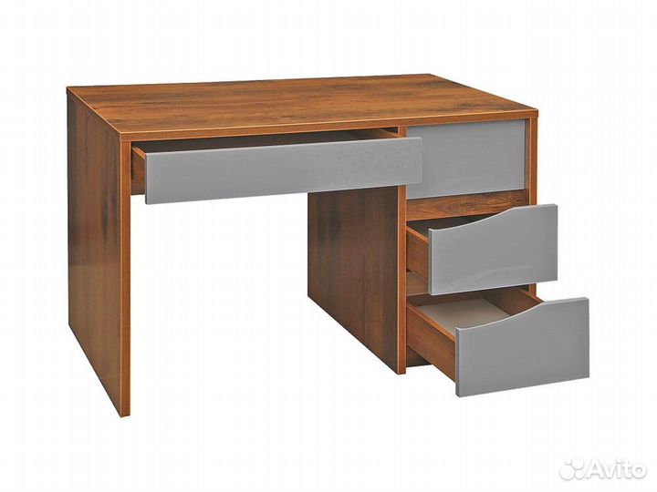 Стол письменный монако, Дуб Саттер + Серый мокко