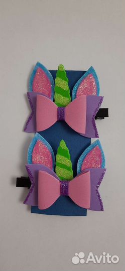 Единороги, зайчики заколки