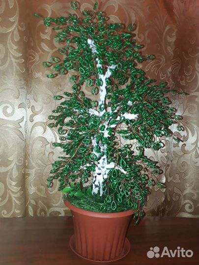 Деревья из бисера