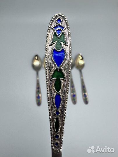 Кофейные серебряные ложки. СССР