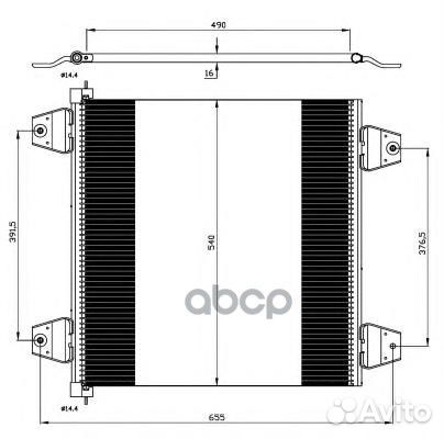 Конденсатор, кондиционер 35757 NRF