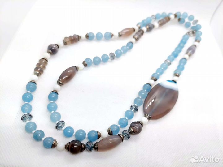 Колье Халцедон