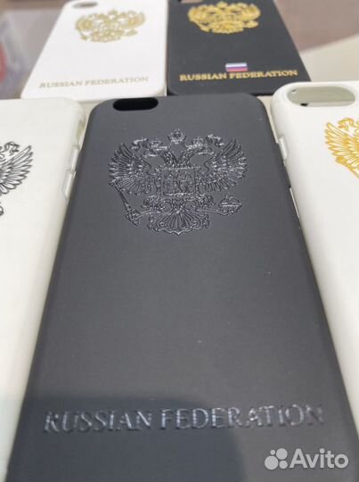 Чехол с гербом РФ с орлом