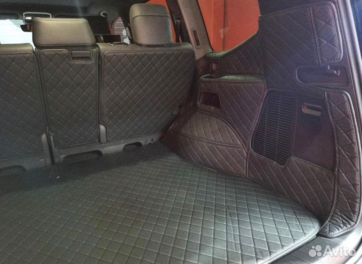 3D коврики в багажник toyota land cruiser 300